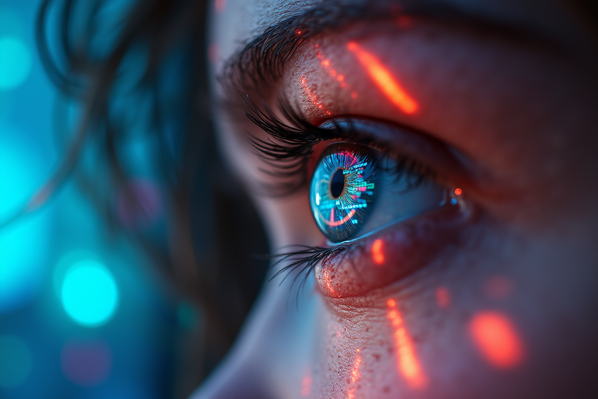 yeux écran
