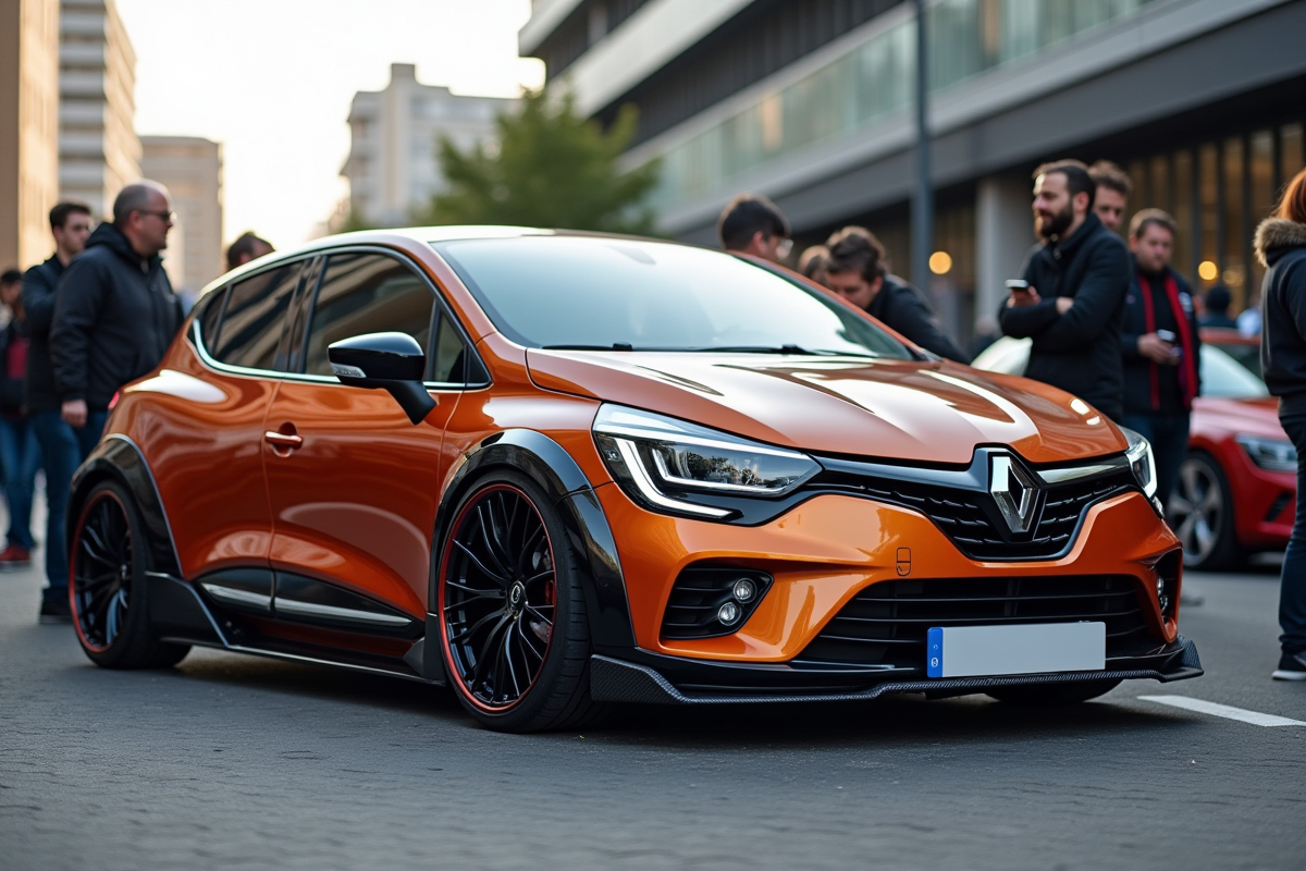 Renault Clio 2 V6 garée lors d